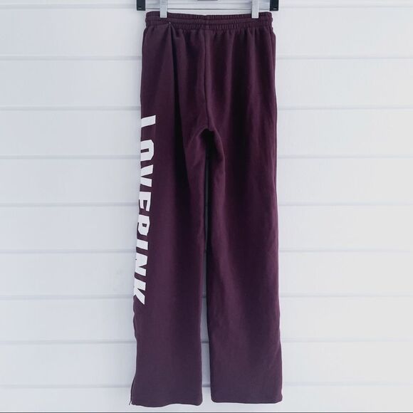 Victoria’s Secret PINK Ankle Zip Boyfriend Wide Leg Everyday Joggers EUC XS - Picture 3 of 11